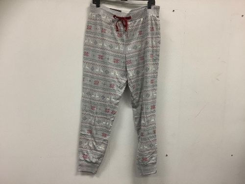 Natural Reflections Printed Womens Joggers, L, Appears New, Sold as is - Lot 595