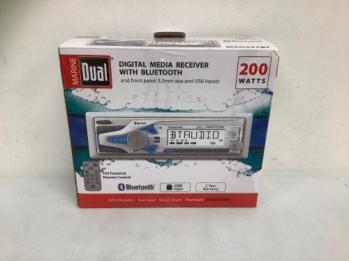 Marine Dual Digital Media Receiver, E-Commerce Return, Sold as is - Lot 617
