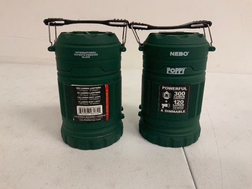 Lot of (2) Nebo Pop Up Latern/Flashlight, Works, E-Commerce Return, Sold as is - Lot 696
