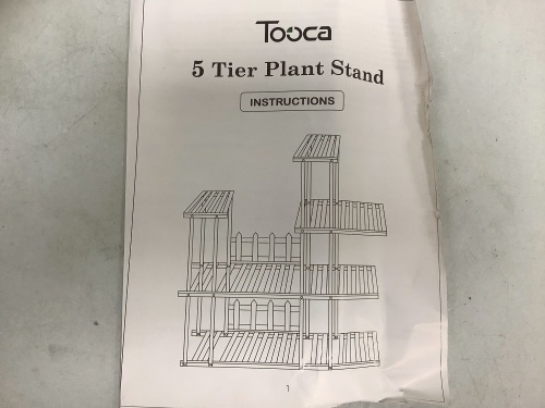 Tooca 5 Tier Plant Stand, Appears New, Sold as is - Lot 730