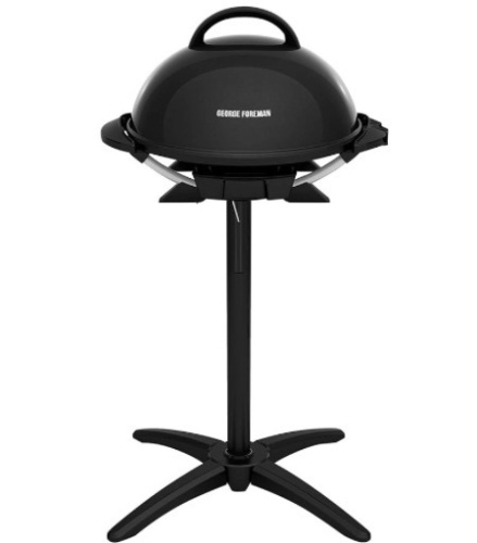 George Foreman Indoor/Outdoor Electric Grill, 15-Serving, black - Lot 73