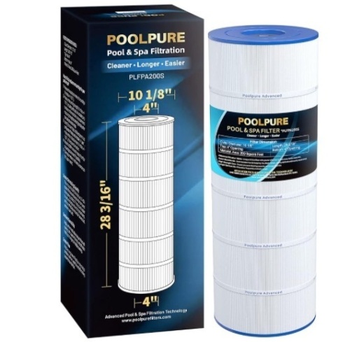 POOLPURE PLFPA200S Filter Replaces PA200S, Hayward CX200XRE, Hayward SwimClear C200S, Ultral-D5, 200 sq.ft Filter Cartridge 1 Pack - Lot 84