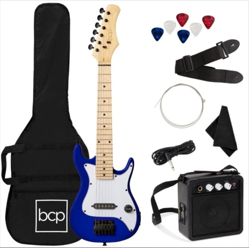 Kids Electric Guitar Beginner Starter Kit w/ 5W Amplifier - 30 in - Lot 85