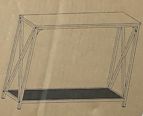 Console table with metal legs - Lot 89