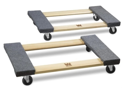 WEN 721830 1320-Pound Capacity 18-by-30-Inch Hardwood Mover’s Dolly, 2-Pack - Lot 92