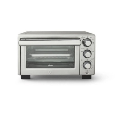 Oster® Compact Countertop Oven With Air Fryer, Stainless Steel - Lot 116