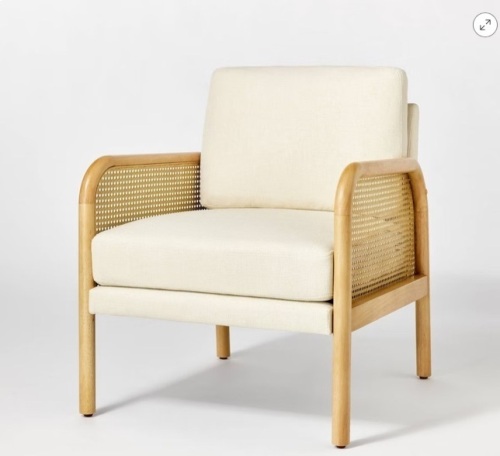 Cane Accent Chair Cream - Threshold™ designed with Studio McGee - Lot 120