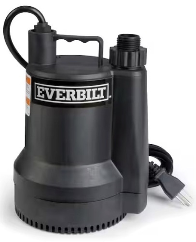 1/6 HP Plastic Submersible Utility Pump - Lot 141