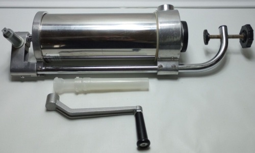 Sausage Stuffer Maker Machine ROVSUN 5LBS 3L Stainless Steel Vertical Clamping - Lot 164