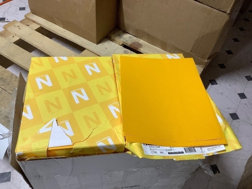 5 reams astrobrights galaxy gold copy paper-2500 sheets total - Lot 238a