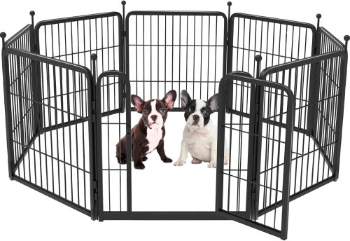FXW Rollick Dog Playpen for Yard, RV Camping│Patented, 24 inch 8 Panels - Lot 1381