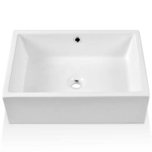 20" x 14" Rectangle Vessel Bathroom Sink, Seamless Design - Lot 1467