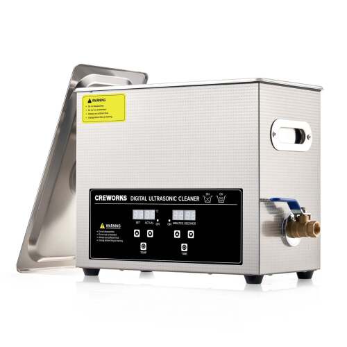 ULTRASONIC CLEANER WITH DIGITAL TIMER AND HEATER FOR ULTRASONIC CLEANING 6L (13) - Lot 1567