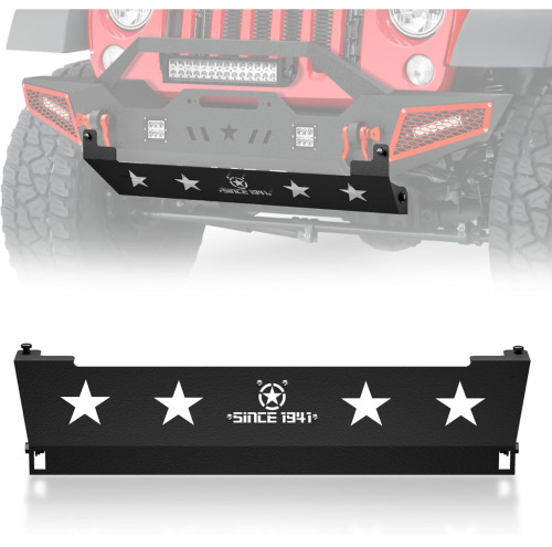 JK Front Skid Plate Steel Bumper Cover Compatible with Jeep Wrangler JK 2007-201 - Lot 1569