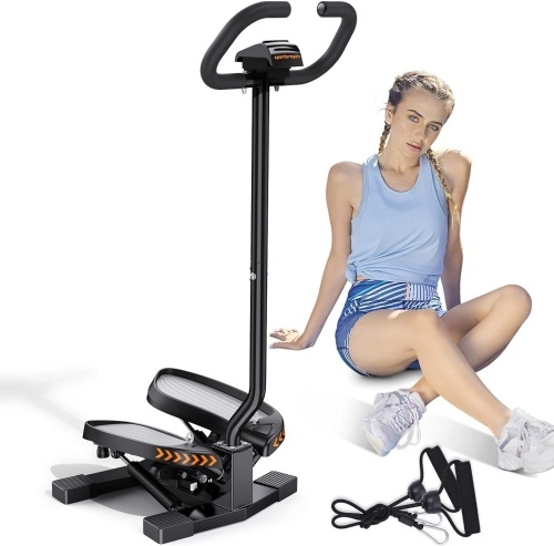 Sportsroyals Stair Stepper for Exercises-Twist/Mini Stepper with Resistance Bands and 330lbs Weight Capacity - Lot 1647