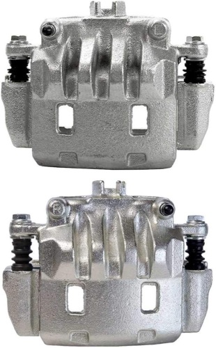 AutoShack Front Brake Calipers Assembly Pair Set of 2 Driver and Passenger Side Replacement for Saab 9-2X Subaru Impreza Baja WRX XV Crosstrek 2002-2014 Outback Legacy 2003-2018 Forester AWD BC30008PR - Lot 1394