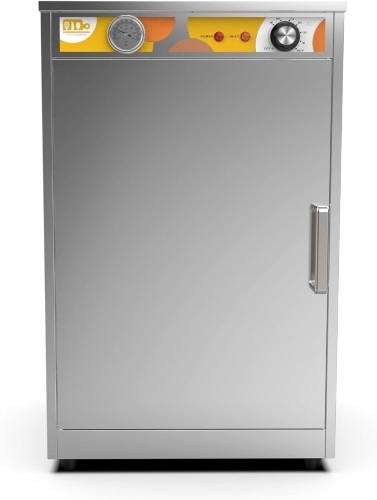 5-Shelf Electric Commercial Hot Box Food Warmer for Pizza/Pretzel, Countertop Heated Holding Cabinet, Warming Oven for Catering, w/Thermometer and Adjustable Thermostat - 120V, 600W - Lot 1582