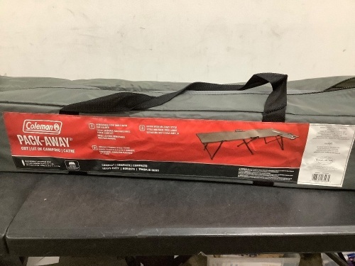 Coleman Pack Away Camping Cot - Lot 343