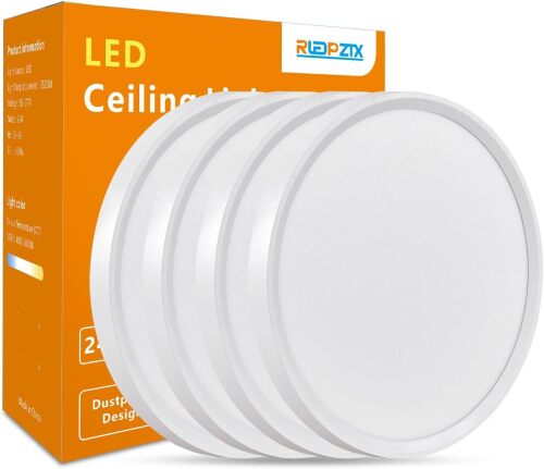4 Pack 12 Inch LED Flush Mount Ceiling Lights - Lot 1517