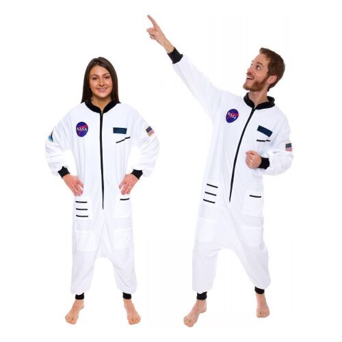 Silver Lilly One Piece Adult Astronaut Pajamas, X-Large  - Lot 123