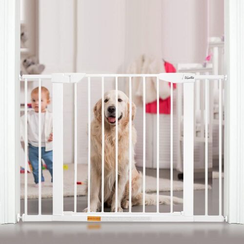 Extra Wide Walk Through Pet Gate 29.5-43.3"  - Lot 161