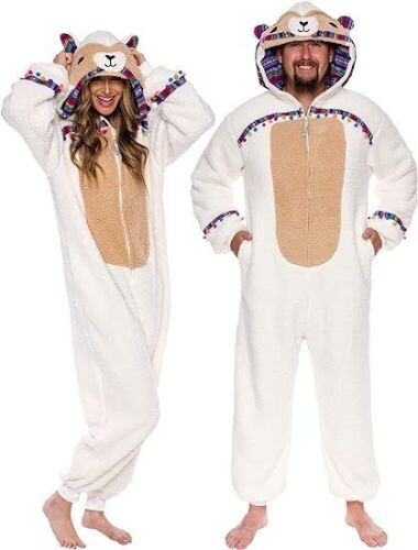 Funziez! Slim Fit Sherpa Llama Onesie, X-Large - Lot 212