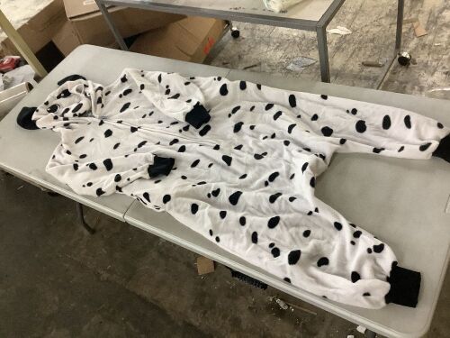 Funziez! Adult Dalmation Onesie, Medium  - Lot 217