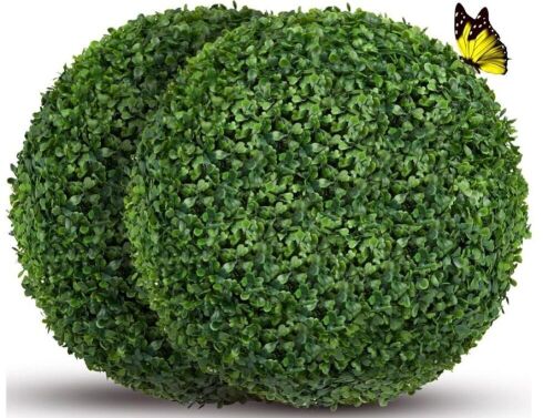 Artificial Plant Topiary Balls 15.8", 2 pc  - Lot 271