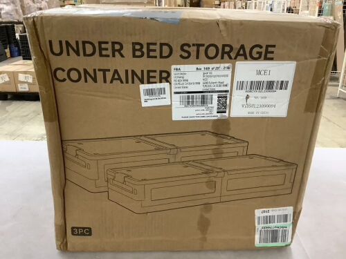 Under Bed Storage Container, 3 pc  - Lot 276