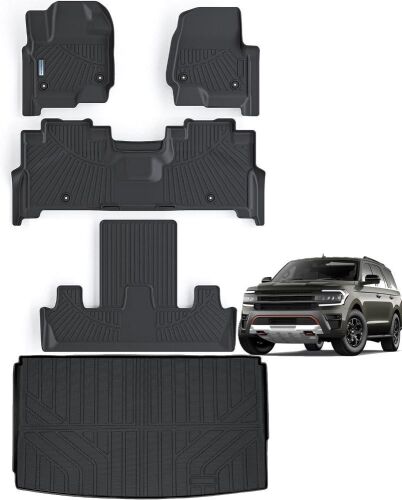 SANBAN-AXE Floor Mats & Trunk Mat for Ford Expedition MAX 2018-2024 - Lot 338