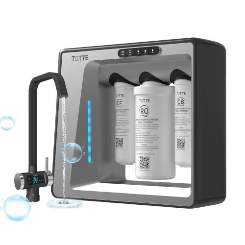  TOTTE Tankless Reverse Osmosis System Under Sink Water Filter 1000gdp - Lot 339