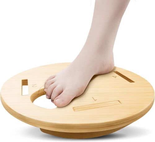 Wooden Wobble Exercise Balance Board - Lot 354
