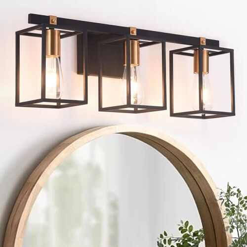 Modern Industrial Bathroom Vanity Light Fixture - Lot 365
