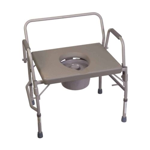 DMI Extra-Wide Heavy-Duty Drop-Arm Steel Commode - Lot 394