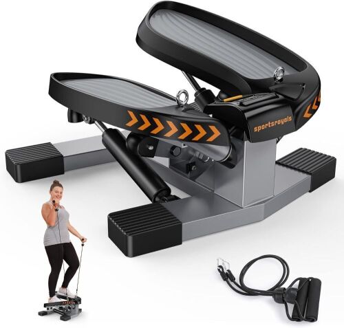  Sportsroyals Stair Stepper with Resistance Bands, 330lbs Weight Capacity  - Lot 419