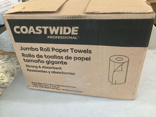 Coastwide Jumbo Paper Towel Roll, 12 Rolls  - Lot 432