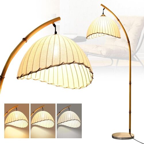Imitation Bamboo Arc Floor Lamp - Lot 547