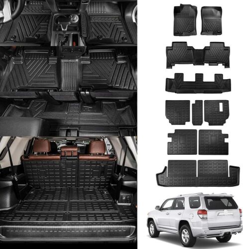Floor Mats, Trunk Mat & Backrest Mats for 2013-2024 Toyota 4Runner 7 Seats  - Lot 621