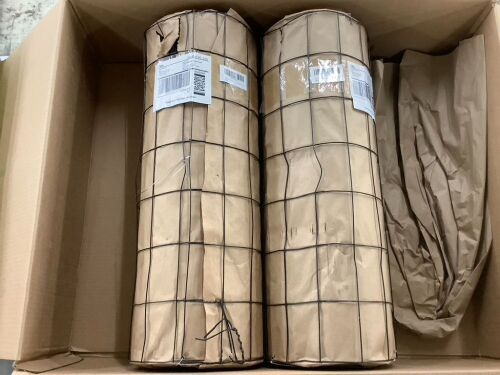 Black PVC Coated Wire Fence, 2 Rolls  - Lot 631