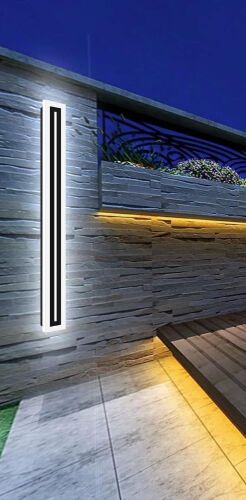 Outdoor LED Waterproof Wall Light, Cold White, 23.6"  - Lot 677