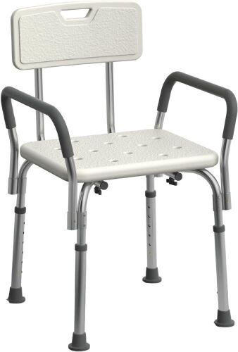 Medline Shower Chair Seat with Padded Armrests and Back - Lot 686