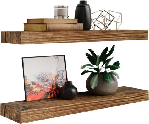 Imperative Décor Floating Wall Shelves, 24" x 5.5", Set of 2 - Lot 687