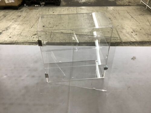 3 Shelf Acrylic Display Case - Broken Corner  - Lot 749