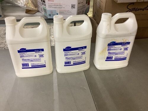 Lot of (3) Diversey Virex Tb Disinfectant Cleaner, 1 Gal  - Lot 145