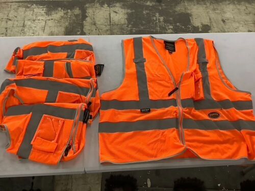 Lot of (5) Pioneer Mesh Safety Vest - Lot 380