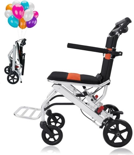 Portable Folding Travel Wheelchair - Lot 390