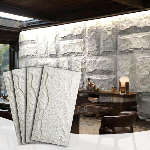 3D Faux Stone Wall Panels, 23.6" x 47.2", 4 Pack  - Lot 540