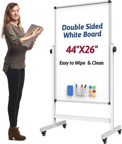 Rolling Whiteboard, 44 x 26  - Lot 620