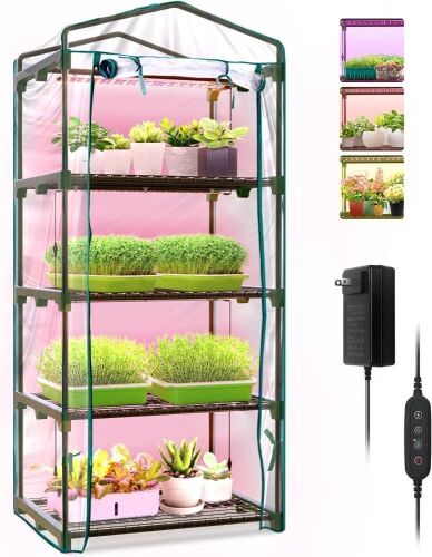 Bstrip Plant Shelf with Grow Lights, 4-Tier - Lot 534