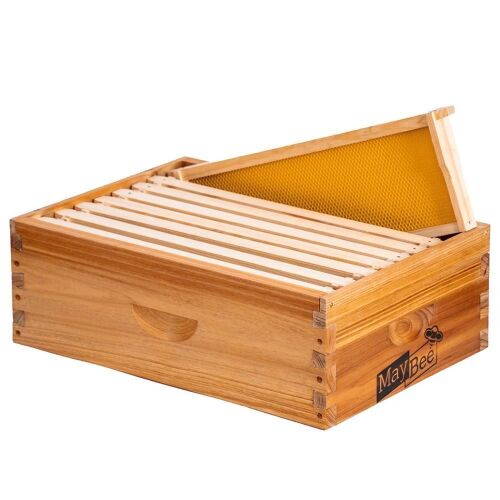 8-Frame Beehive Box Langstroth Medium Super Bee Box - Lot 750